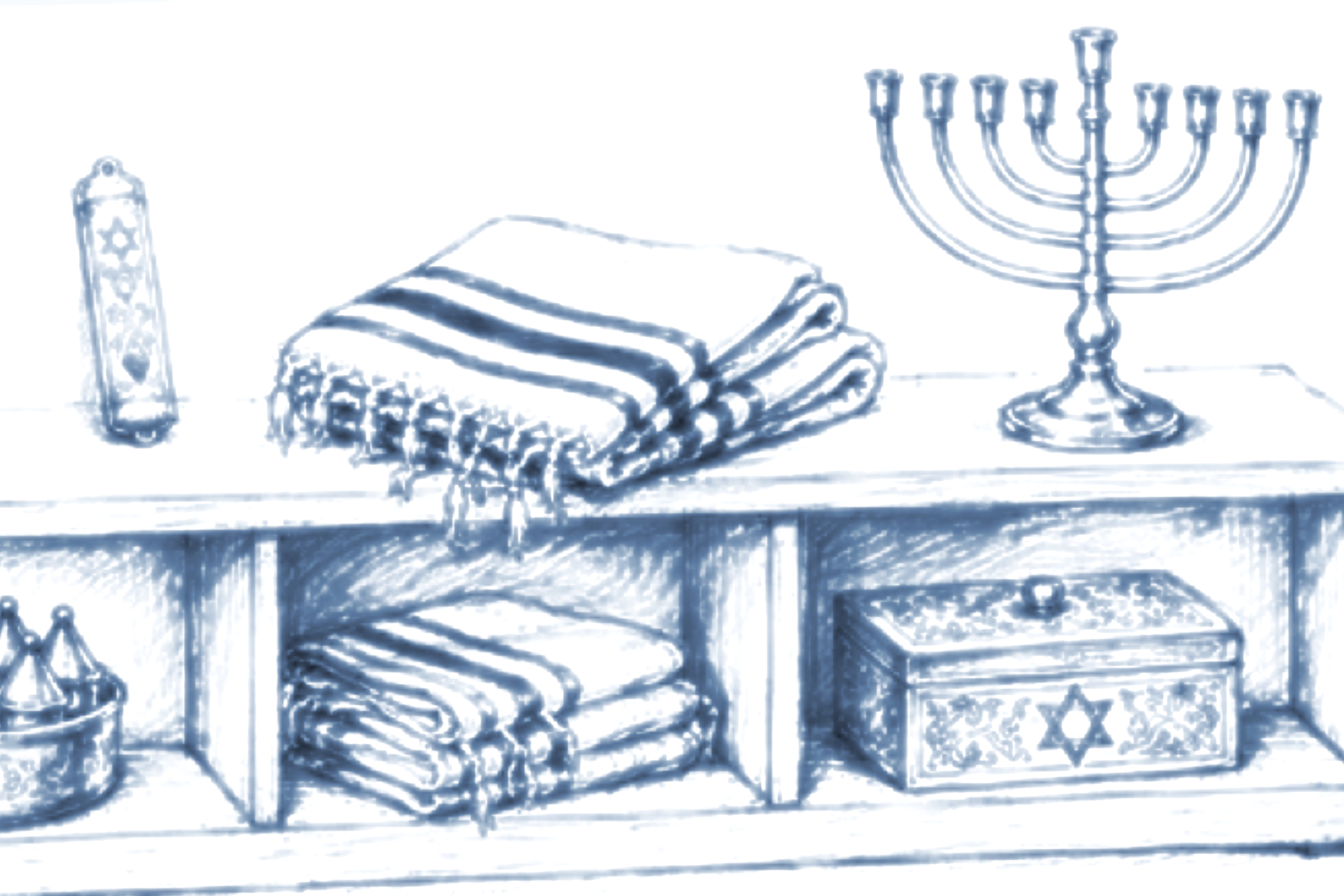 Illustration of Judaica items